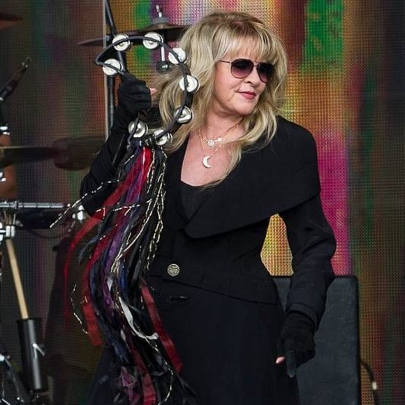 Stevie Nicks Inspired Moon Tambourine with Beads - Picture 12 of 16